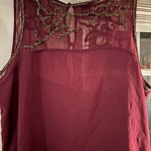 Twik Deep Purple Embellished Top